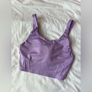 Nike sports bra, size M, iridescent purple